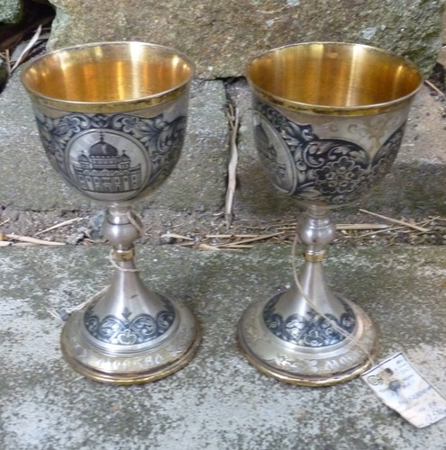 Verres ciboires argent - 2,