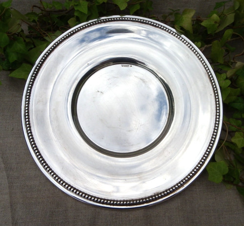 Assiette métal argenté - assiette,