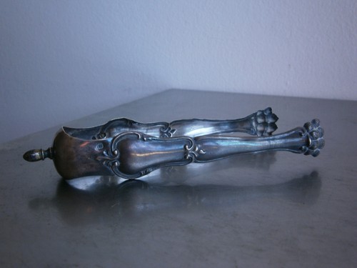Pince sucre griffe argent - pince, à